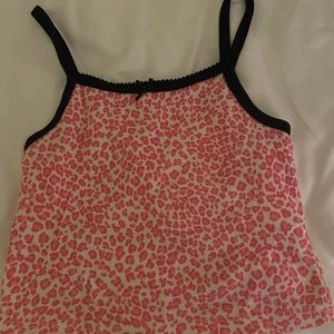pink cheetah bow belle tank